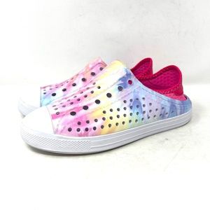 SKECHERS Foamies Guzman Steps Color Hype Girl's Size 4 Rubber Water Shoes